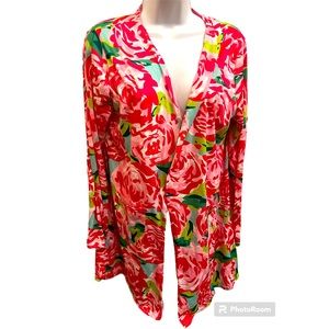 Lilly Inspired Hotty Pink FIRST IMPRESSIONS  Cardigan L/XL